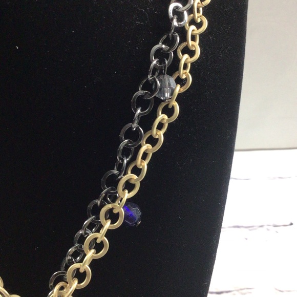 Women’s multi strain chain link sea shell,star fish crystal necklace - Picture 4 of 8